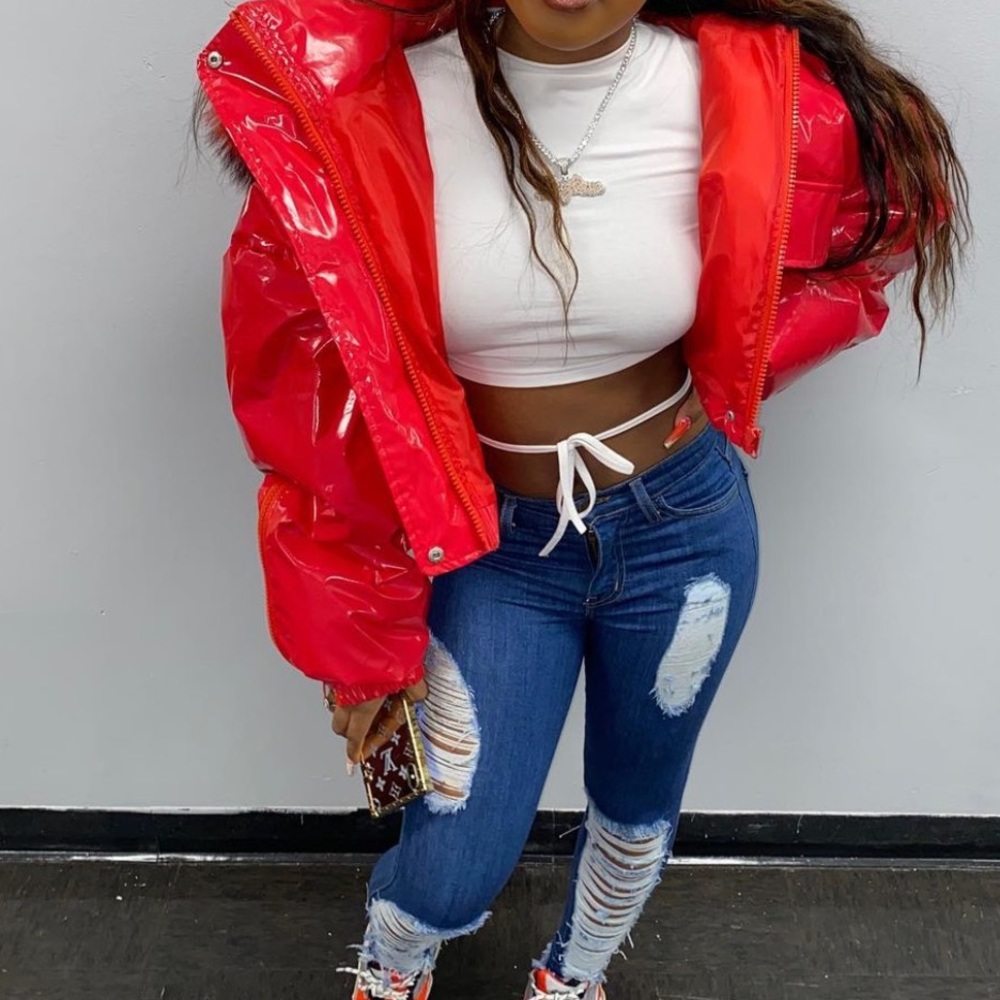 Vinyl Puffer jacket SOLD